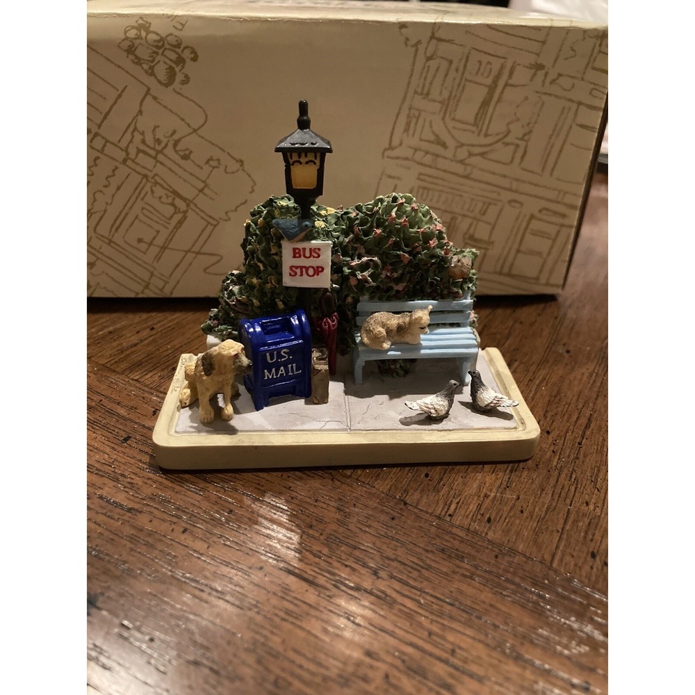 The Brian Baker Collection "Waiting for the Bus" Handmade Figurine #011022